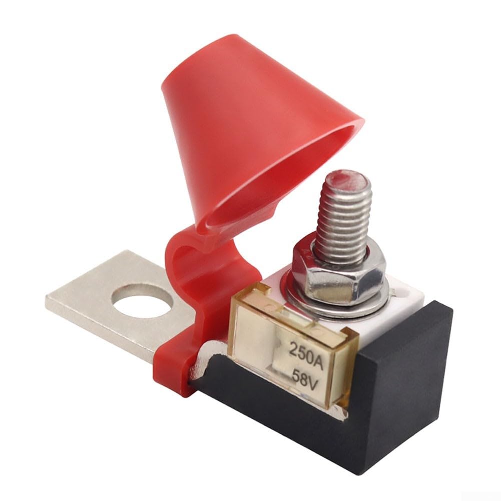 Nexbrill Fuse Block Kit 60A-300A for battery Terminal for Car Marine Boat DC Power Protection with Insulating Cap M8 Studs Compact Design(250A)