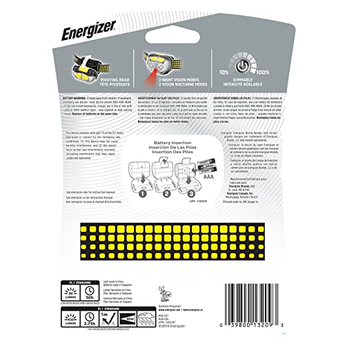 Energizer Farol de LED Vision, farol brilhante para acampamento, luz de emergência resistente à água