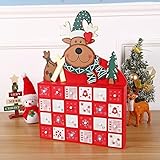 🎄🎄❤【Hochwertiges Massivholz】- Hergestellt aus hochwertigem Holz, stellen Sie sicher, dass Sie diesen Kalender Jahr für Jahr verwenden können.