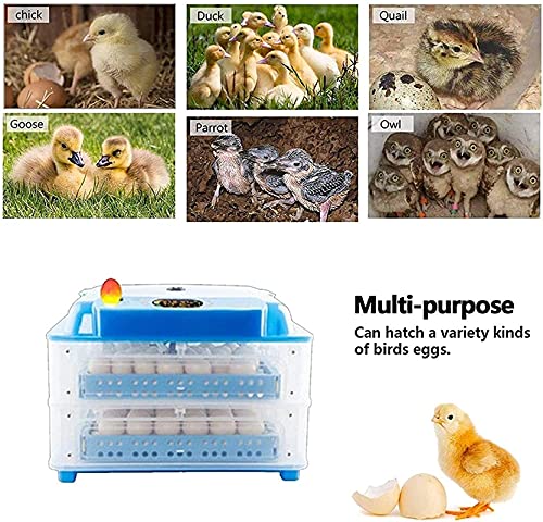 Digitale Automatische Incubators, Hatching Egg Incubator 128 Eieren Incubator Machine met LED Display Poultry Hatcher… - Afbeelding 8