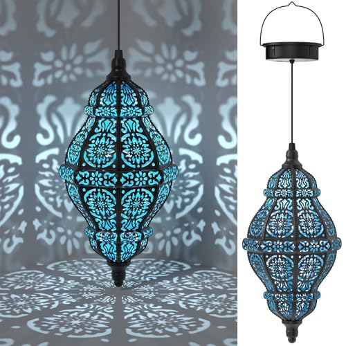 Lampe solaire marocaine Twinkya étanche en plastique pour jardin et patio