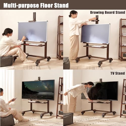 Soporte móvil para TV de 27 a 55 pulgadas con ruedas miniatura 2