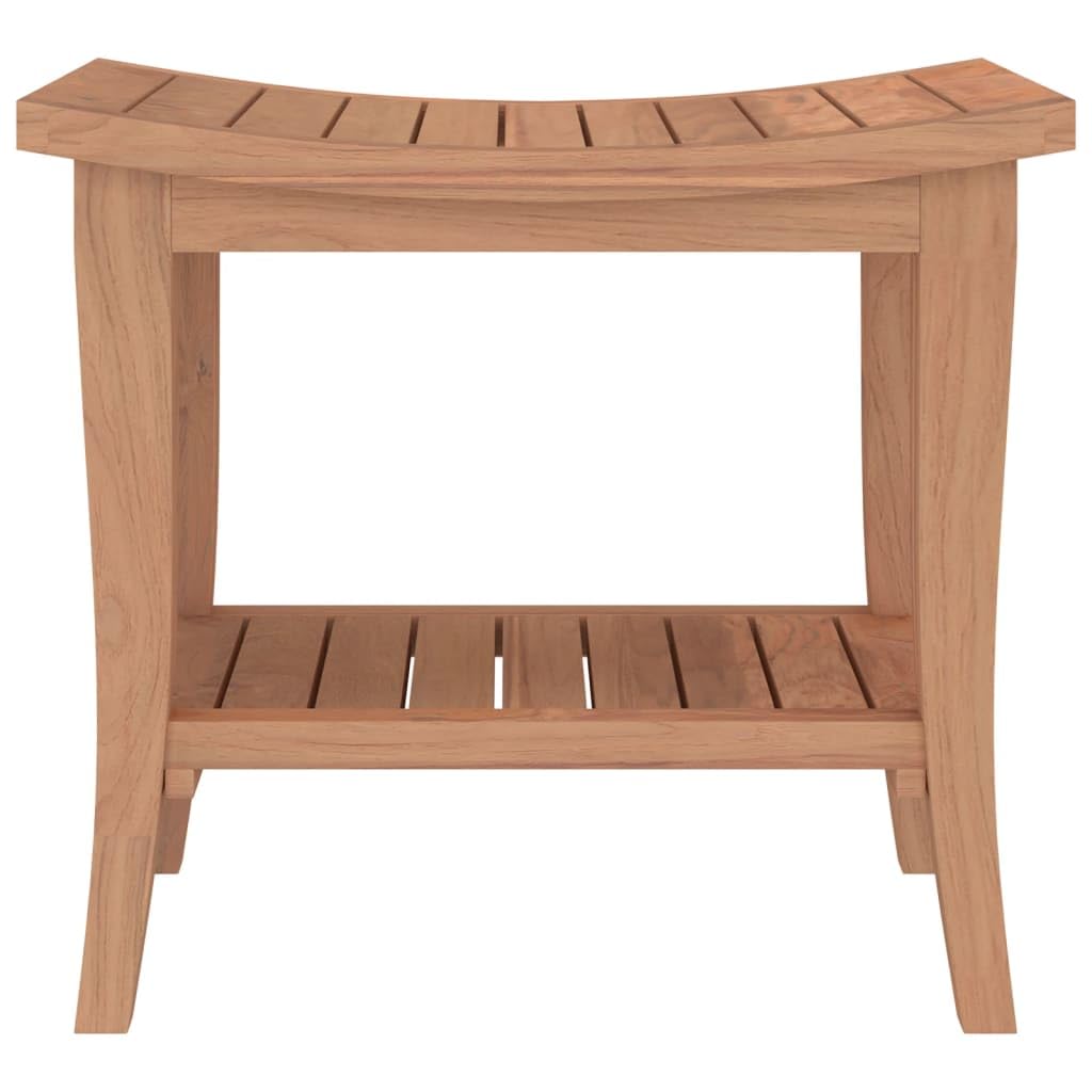 SKM 340748 - Banco de ducha (50 x 35 x 45 cm, madera maciza de teca, peso: 6,25 kg)