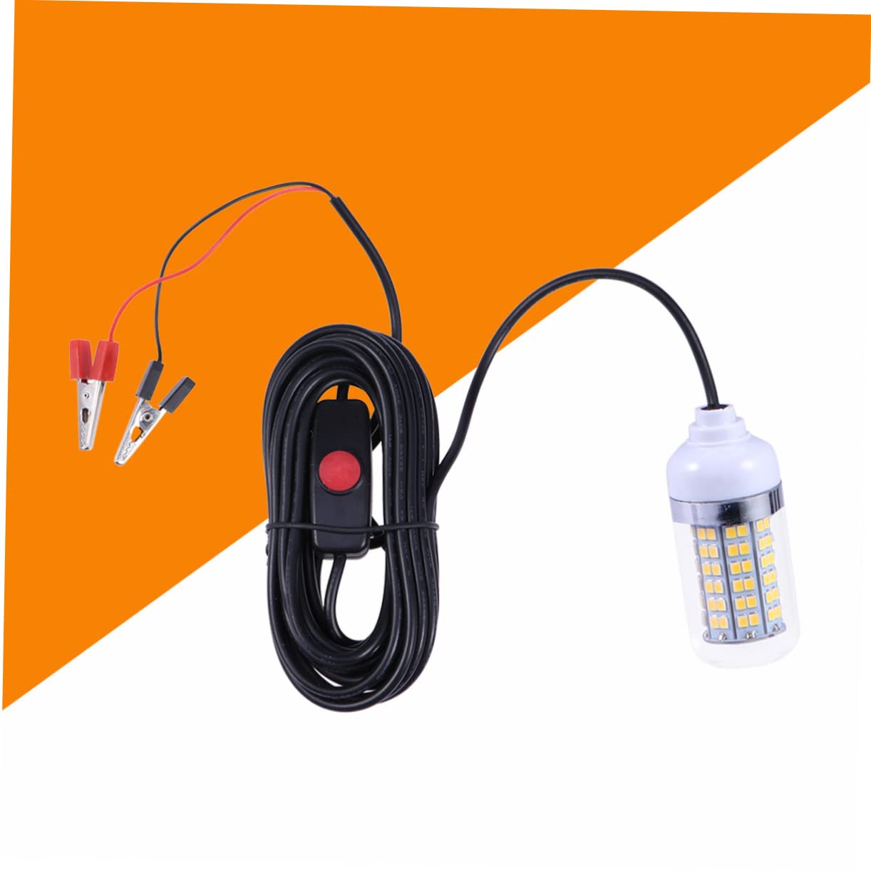 POPETPOP 24V Fishing Light LEDs Deep Drop Underwater Lamp for Attracting Fish and Prawns for Boats Kayaks and Docks