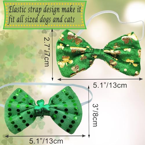 Disfraz St Patrick Día con Sombrero y Corbatas para Perro L miniatura 4