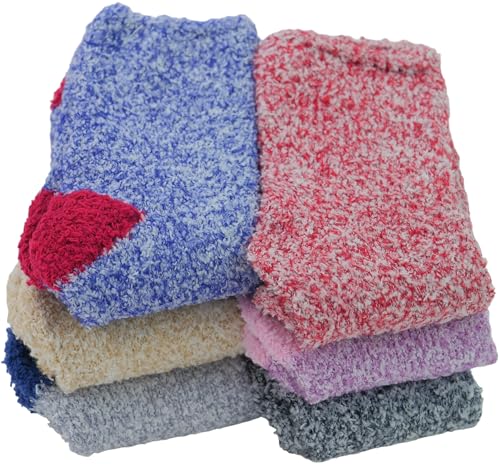 Image of ToBeInStyle Women's Pack of 6 Assorted Style Winter Socks
