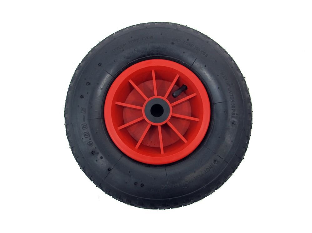 Keto Plastics 12" PNEUMATIC WHEEL 20MM BORE 4.00-6, SACK TRUCK/TROLLY/WHEEL BARROW WHEEL/GARDEN