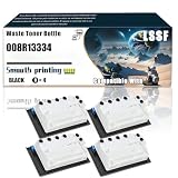 LSSF 008R13334 Waste Toner Bottle Compatible with Xerox VersaLInk C620 C625 Printers, Replacement Parts Contains Chip and Clear Printing (4 Pack Black)