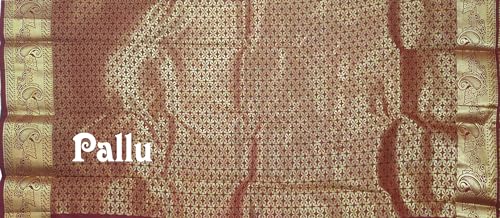 Image of VFCollections Women's Kanchipuram Silk Saree With Blouse Piece