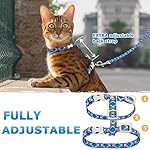Supet Cat Harness and Leash Escape Proof, Adjustable Cat Leash and Harness Set for Walking, Lightweight Cat Harness for Large Small Kittens - Image 2