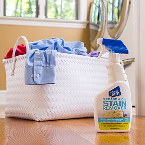 motsenbockers lift off 43206 16-ounce grease and oil stain remover spray eliminates tough stains on carpets fabric and upholstery use as pre-wash laundry treatment clear