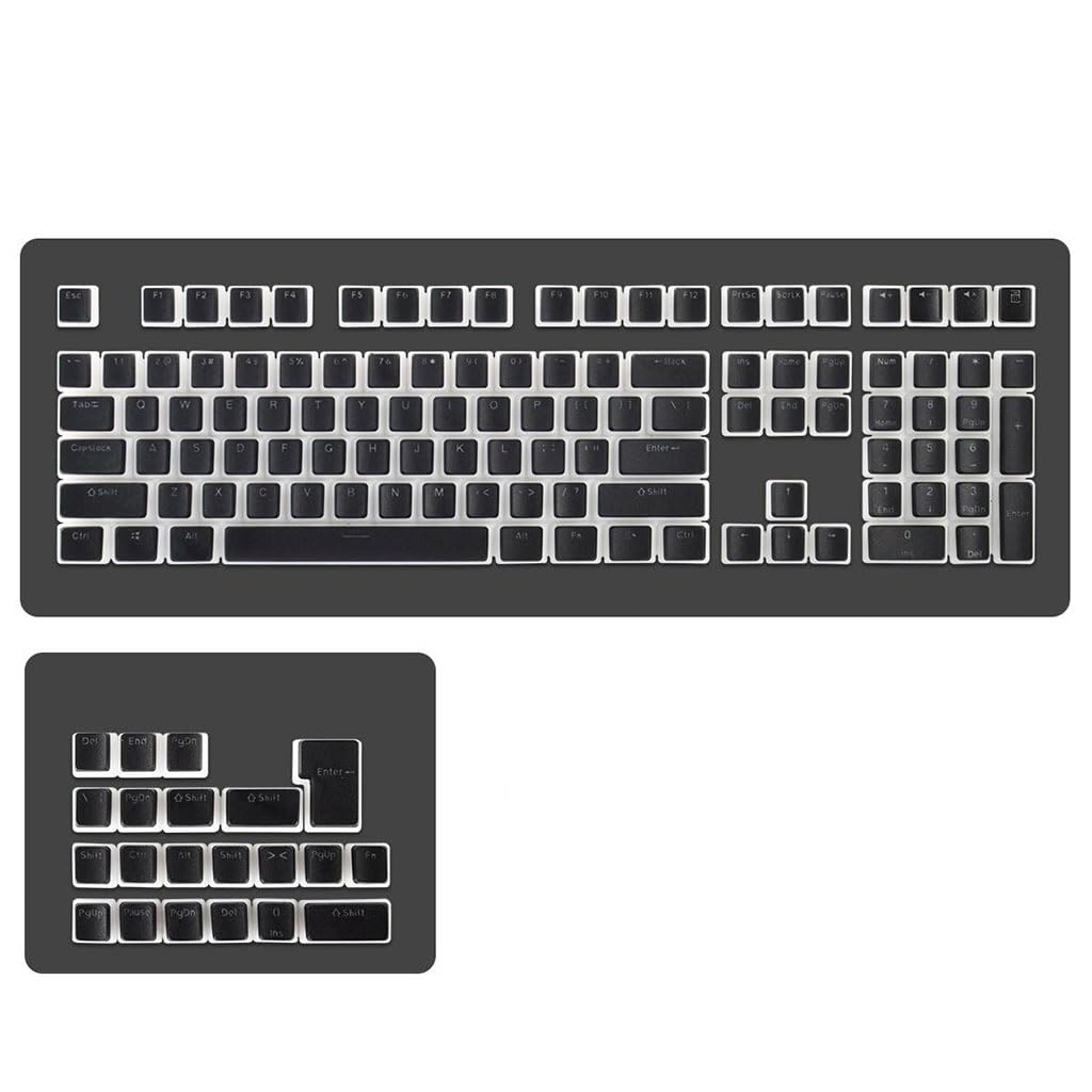 Verilux® 108-Key Pudding Keycaps General Keycaps with 21 Spare Keycaps PBT Pudding Keycaps Translucent Mechanical Keyboard Keycap for 61/62/68/84/87/104/108/980k Mechanical Keyboard, Black (B0CD6WCTKT) Amazon Price History, Amazon Price Tracker