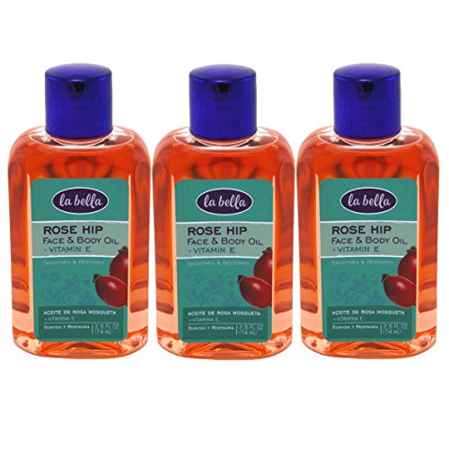 La Bella Rosa Mosqueta Rose Hip Oil With Vitamin-E 2.5 Ounce (73ml) (3 Pack) La Bella Rosa Mosqueta Rose Hip Oil With Vitamin-E 2.5 Ounce (73ml) (3 Pack)