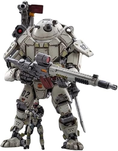 Pipigirl 125 - Figura de acción de soldado extraíble, esqueleto de hierro de alta potencia de fuego pesado máquina de combate modelo Mecha Model