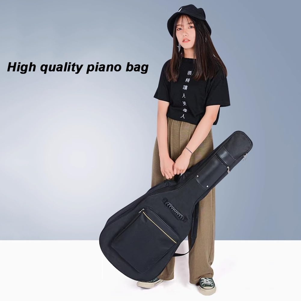 Guitarra acústica para principiantes con accesorios, instrumento de tamaño completo para aprender y practicar
