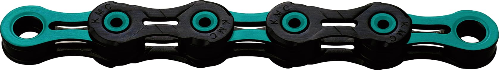 KMC Unisex's Black/Celeste DLC 11 Chain, 1/2” x 11/128”