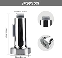 Vista 2 de Kitchen Faucet Spray Head 2 Function Kitchen Tap Spray Head Replacement Part Anti-Splash Shower Head for Kitchen Pull Out Tap & Bathroom Mixer