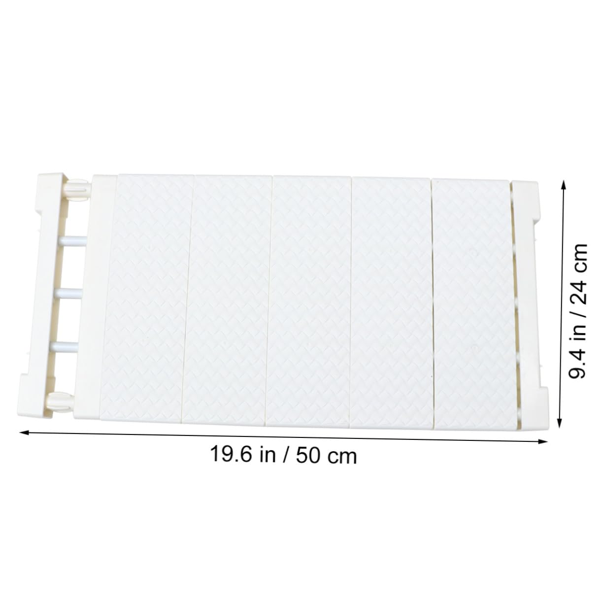 Mipcase Separador de Armario Extensible de Plástico Blanco 50-80cm, 10 Kg