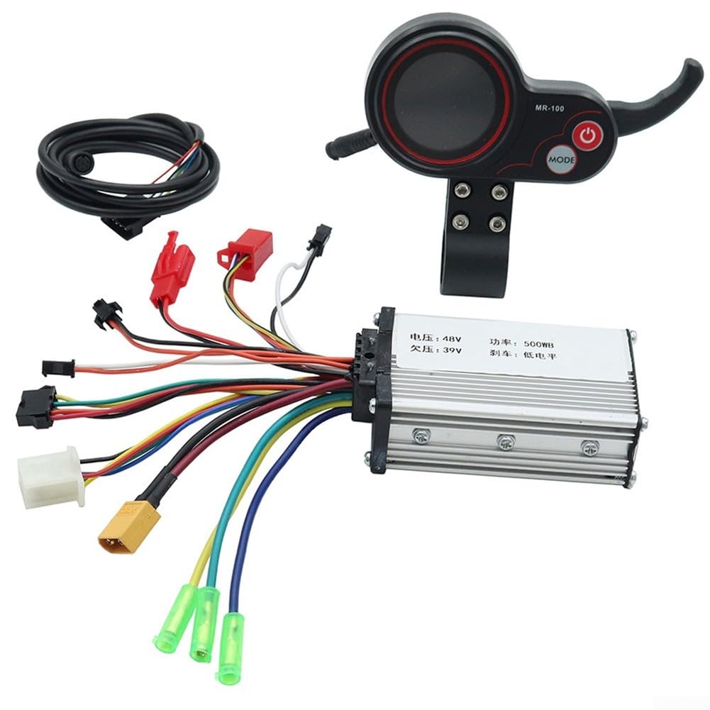 Zoegneer Kit de contrôleur MR-100 avec écran LCD 36 V 48 V pour trottinette électrique pour KUGOO (48 V)
