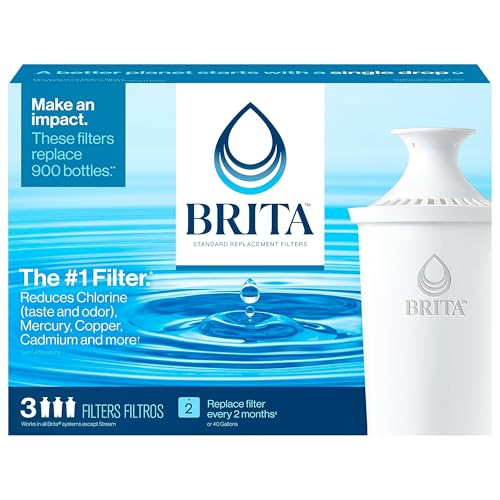 Brita Replacement Filters 3 Count (Advanced) White