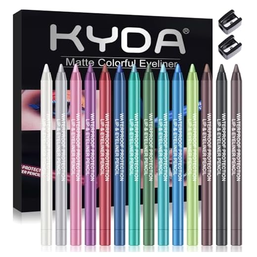 Ownest 14 Colors Eyeliner Pen Set,Pearl Eyeliner Kit Metallic Eyeliner Pencil Glitter Eyeliner for Women Eye Liner Professional Eye Makeup Set Colorful Eyeliner Eye Color