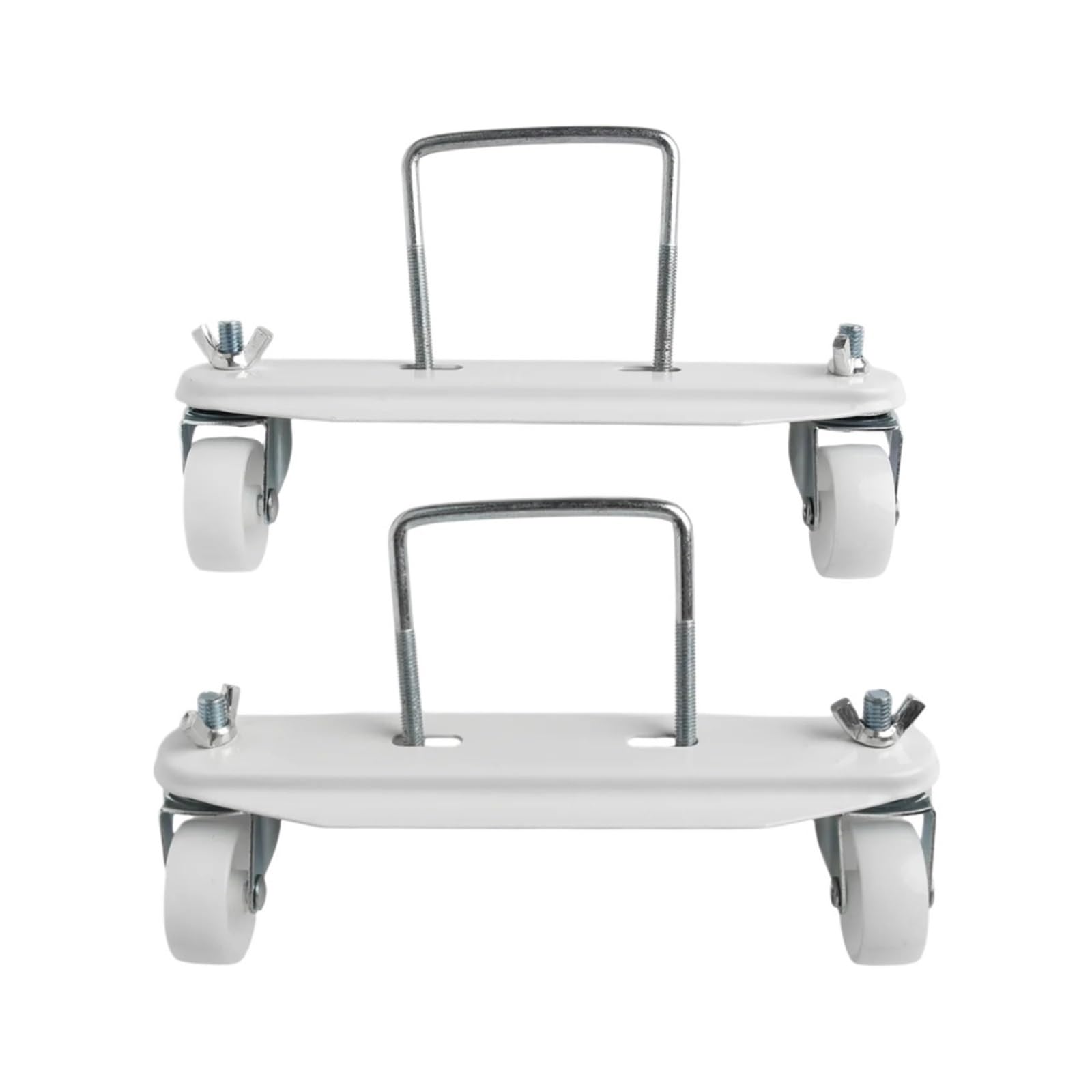 SUBLXPoten Radiator Bracket 2PCS Electric Heater Mobile Pulley Bracket With Strong Carbon Steel Frame And Fully Rotatable Wheels For Radiator Mobility