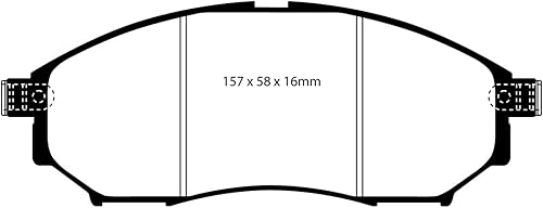 Miniatura 2 de EBC Frenos Yellowstuff serie 4000 Street DP41671R para adaptarse a NISSAN (AUSTRALIA Y NUEVA ZELANDA), INFINITI, NISSAN, NISSAN COMERCIAL, RENAULT
