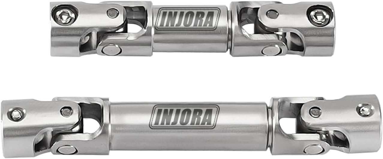 INJORA Stainless Steel Center Drive Shafts for FMS FCX24M Defender 1/24 RC Crawler Upgrade