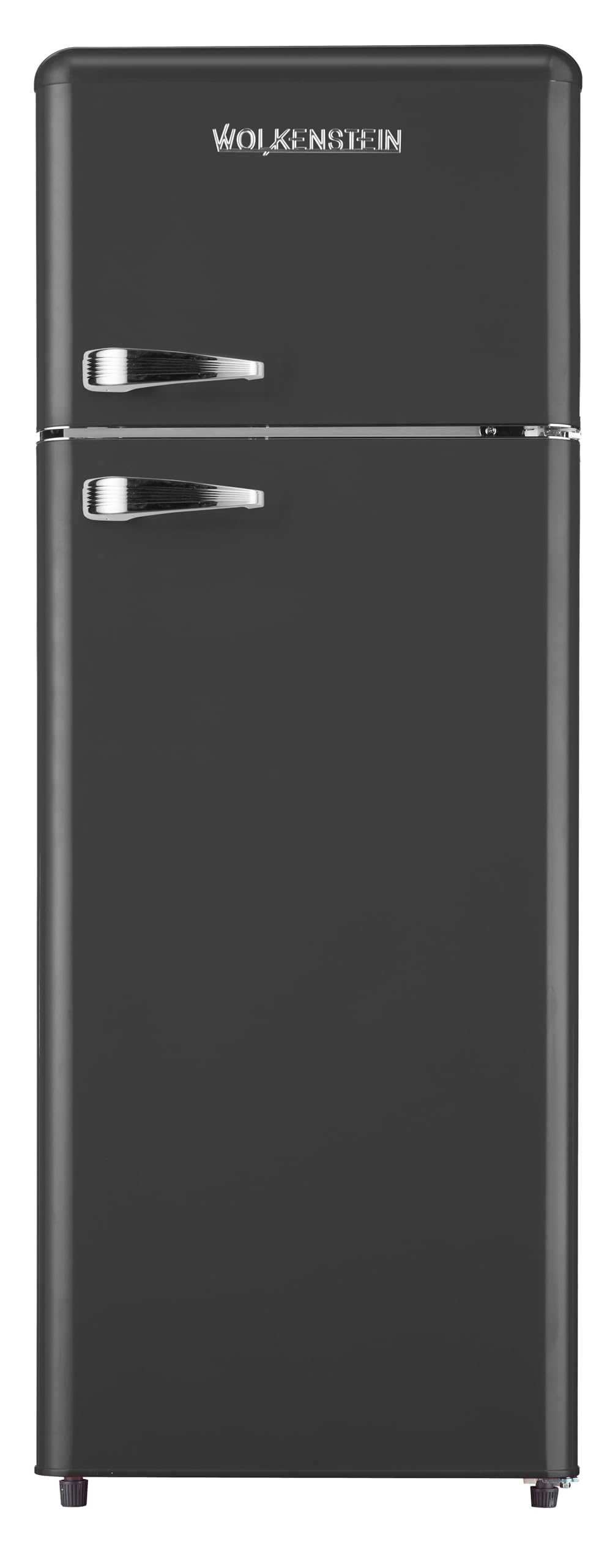 Wolkenstein GK212.4RT B Kühl-Gefrier-Kombination schwarz 211l Retro Kühlschrank Vintage Kühlgefrierkombi Gefrierfach freistehend leise