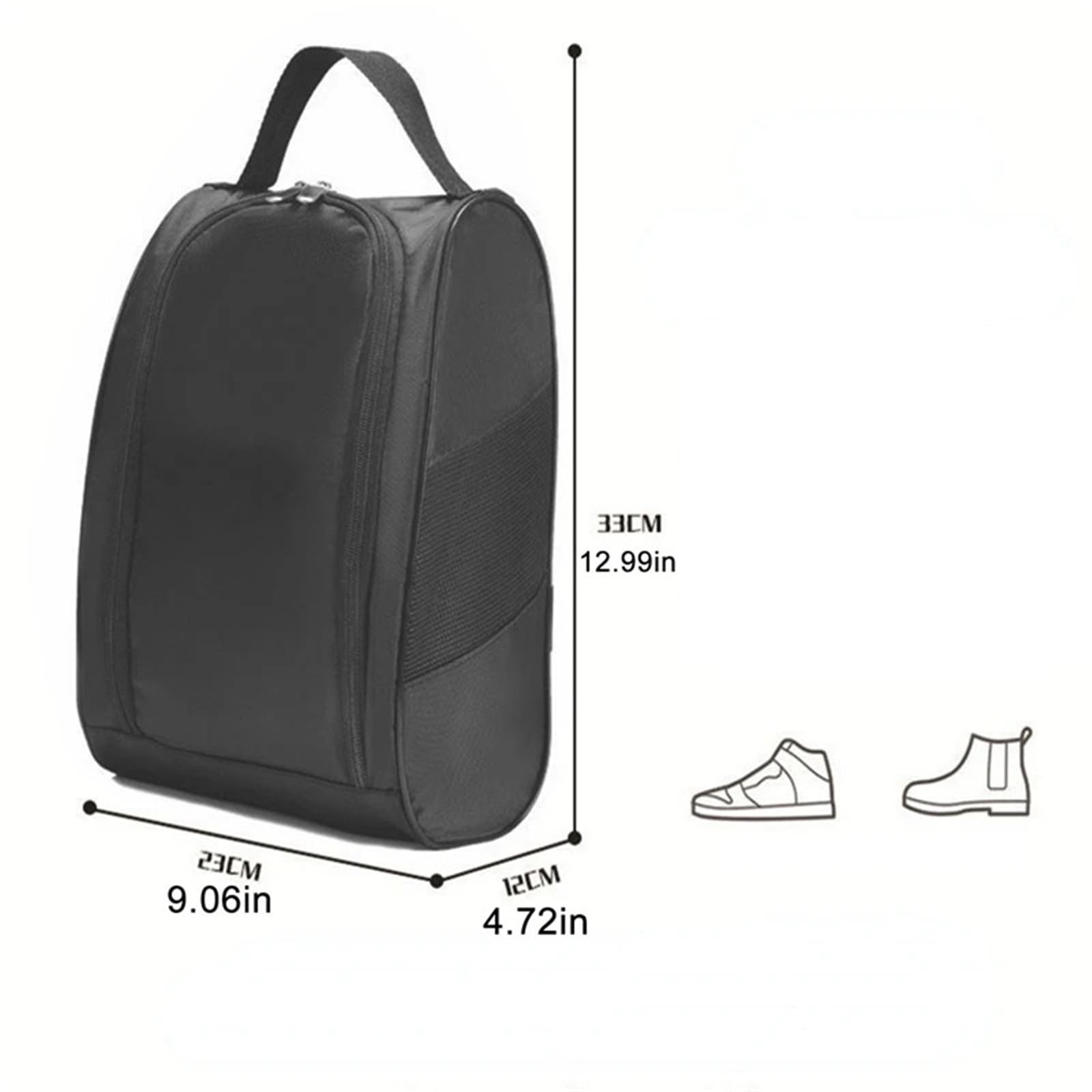 Bolsa de Zapatos de Viaje Transparente, Bolsa portátil for Botas de fútbol, ​​Bolsa for Zapatos con Cremallera, fácil Almacenamiento, Viaje a casa
