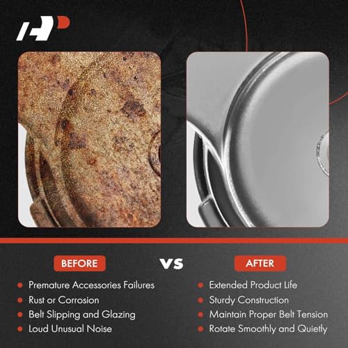 Image of A-Premium Belt Tensioner Assembly with Pulley Compatible with Honda Civic 2006 1.8L Petrol, Replace# 31170RNAA01, 31170RNAA02