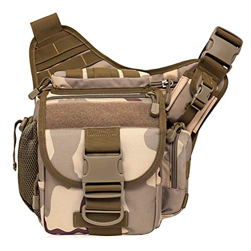 OYHN Bolso de Hombro de Camuflaje Asalto táctico Ligero Pequeño una Correa Sling MOLLE