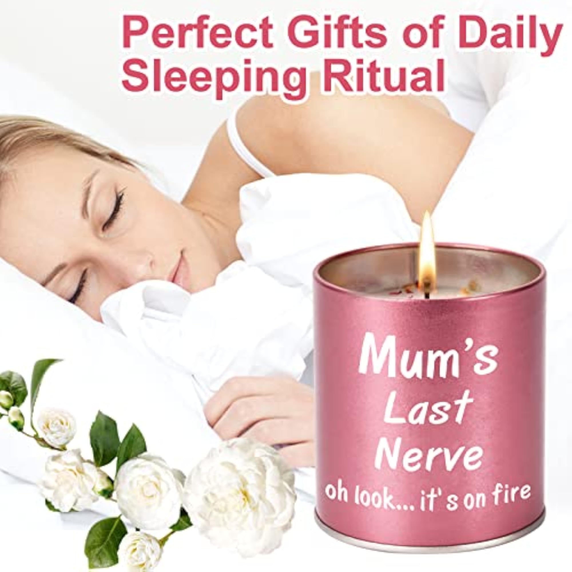 Gardenia Scented Candle Gift for Mum, Unique Mothers Day Gift