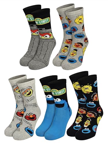 United Labels Sesame Street Lote de 5 pares de calcetines para