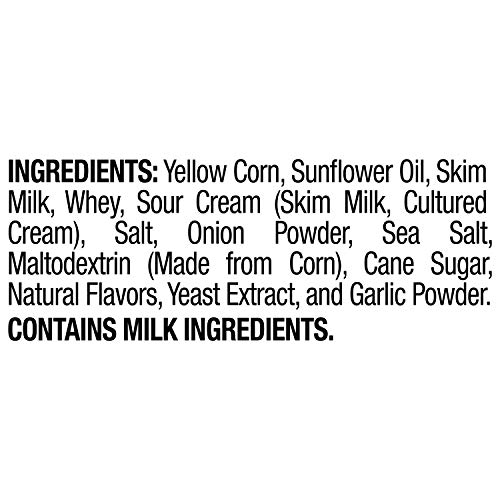 Popcorners Popped Corn Snacks Sour Cream & Onion Gluten Free, 1oz, 20Count