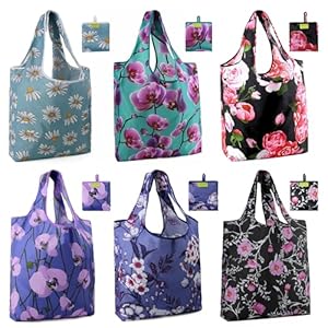 BeeGreen Floral Einkaufstaschen Set 6er-Pack