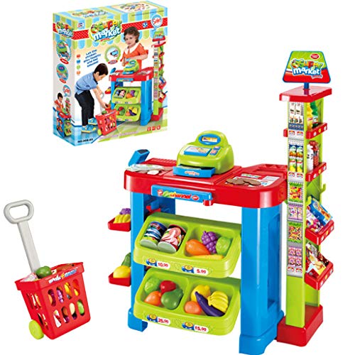 Kids Supermarket Toy Console Simulation Play House Home Toy Sets Workbench for Children's