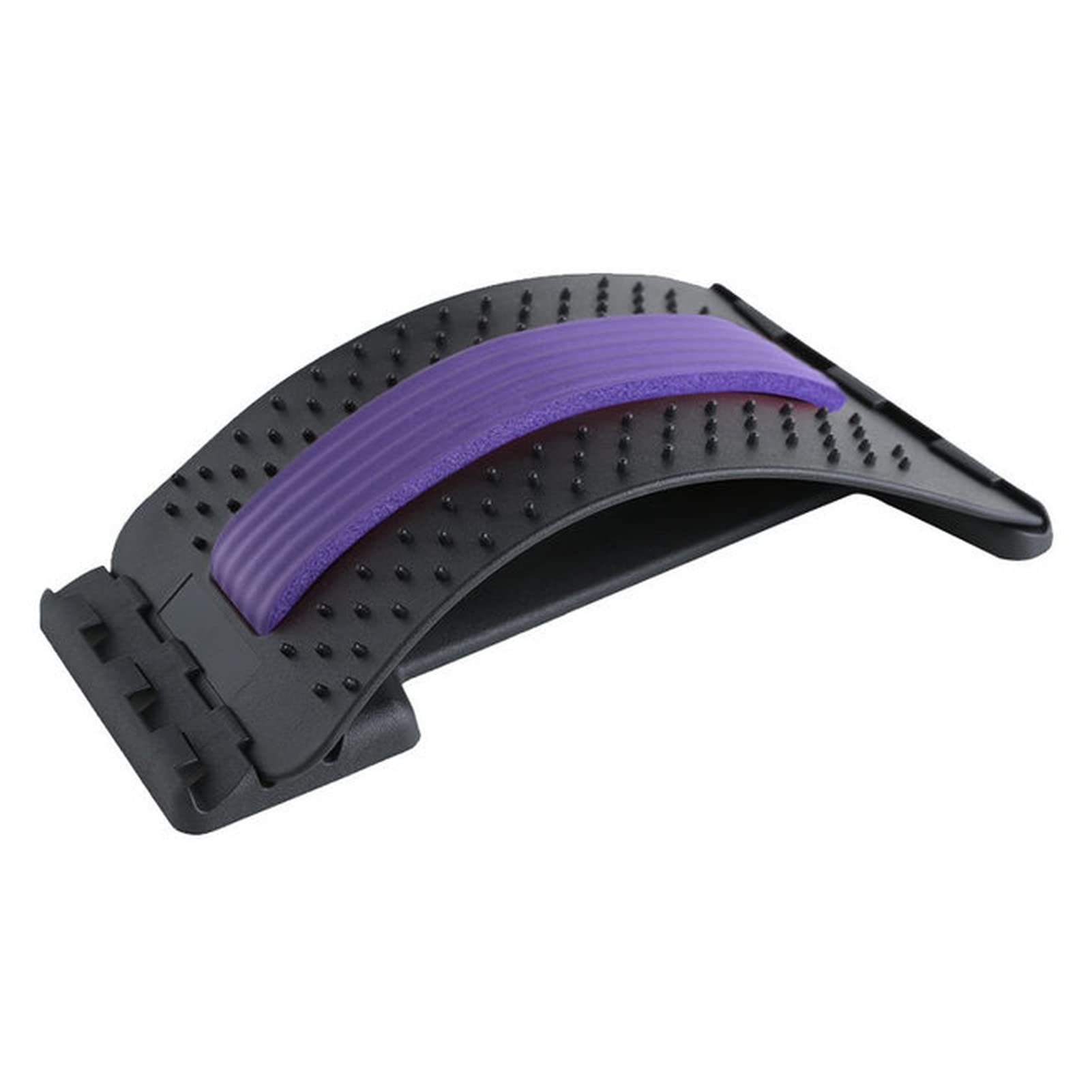 DUnLap Rückendehner Back Massagegerät Bahre Ausrüstung Massage Werkzeuge Lendenwirbelstütze Entspannungssäule Schmerzlinderung Rückenstrecker Rückendehner (Size : Purple Black)