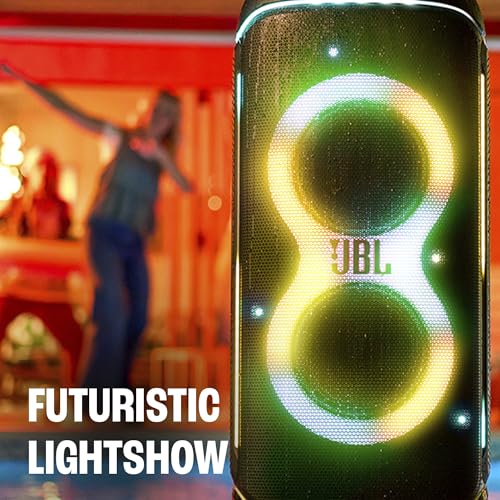 Image of JBL PartyBox 720 - Loudest Battery-Powered Party Speaker with Superior Pro Sound and a Futuristic lightshow, Up to 15 Hours Playtime & IPX4 Splash Proof (Black)