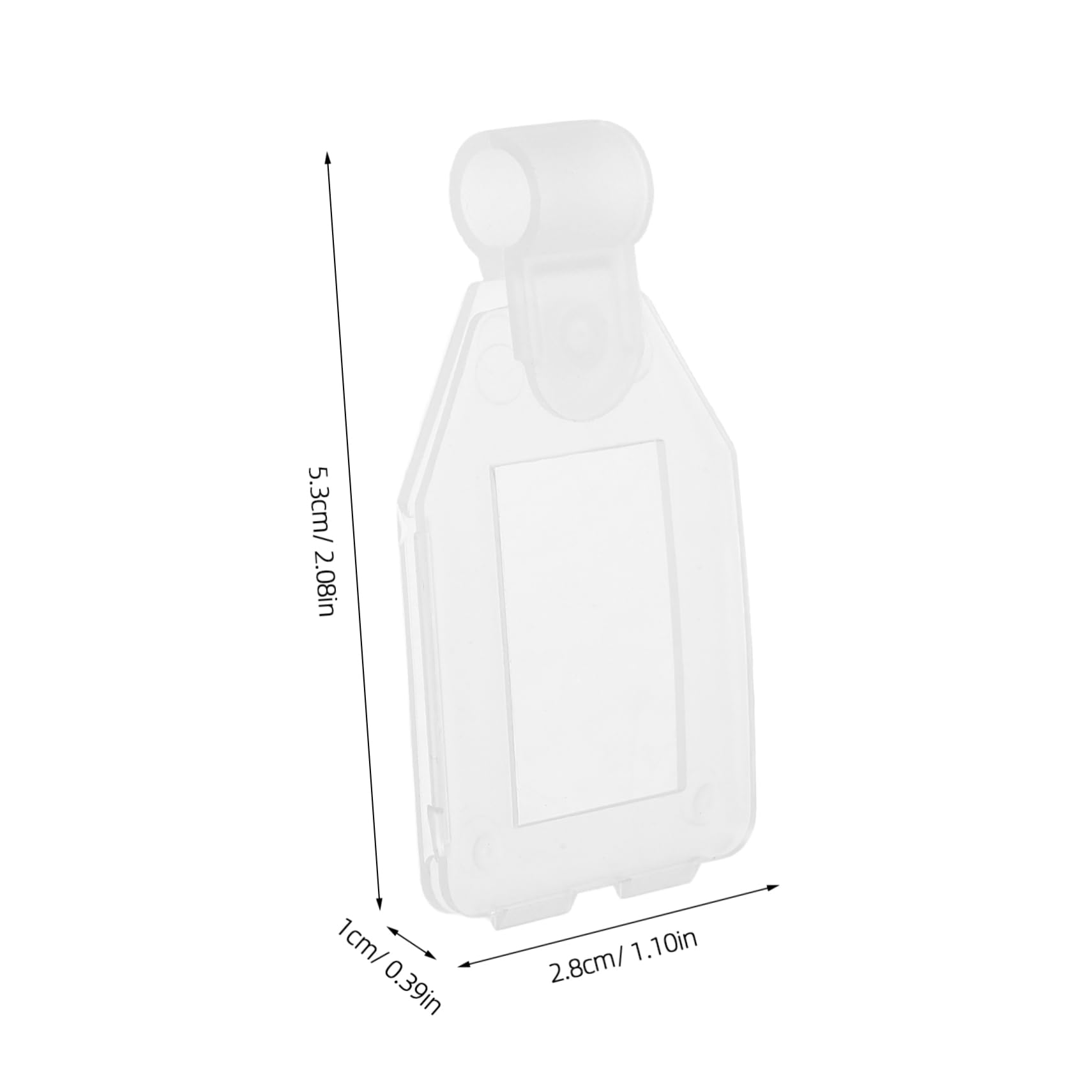 STOBAZA Classification Tag Holder 20pcs Pp Material Tag Holders Easy Install for Retail