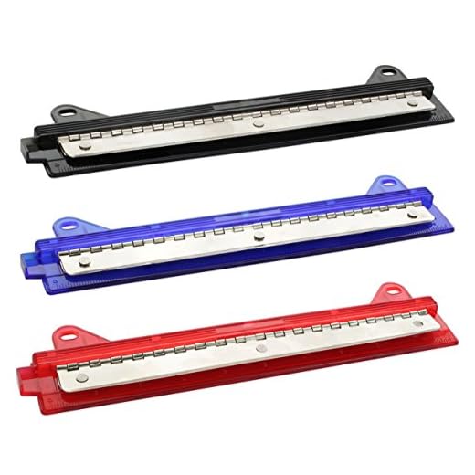 Emraw 3- Hole Punch with Ruler Ring Binder, Plastic paper hole punch Holiday Gift With Chip Tray portable hole puncher, big hole punch for Home and office
