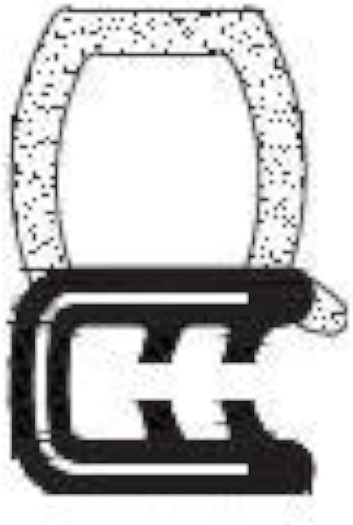 A005-15F Door Rubber Seal 0.69" Bulb Height x 0.21" Grip Range x 0.55" U Height (15 Feet)
