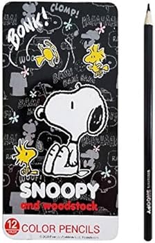 Amazon | Y's キャラクター 色鉛筆 12色 缶入り スヌーピーA 27512