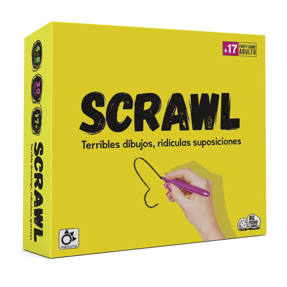 Mercurio Juego de Mesa Scrawl (BP0003), a partir de 8 años.