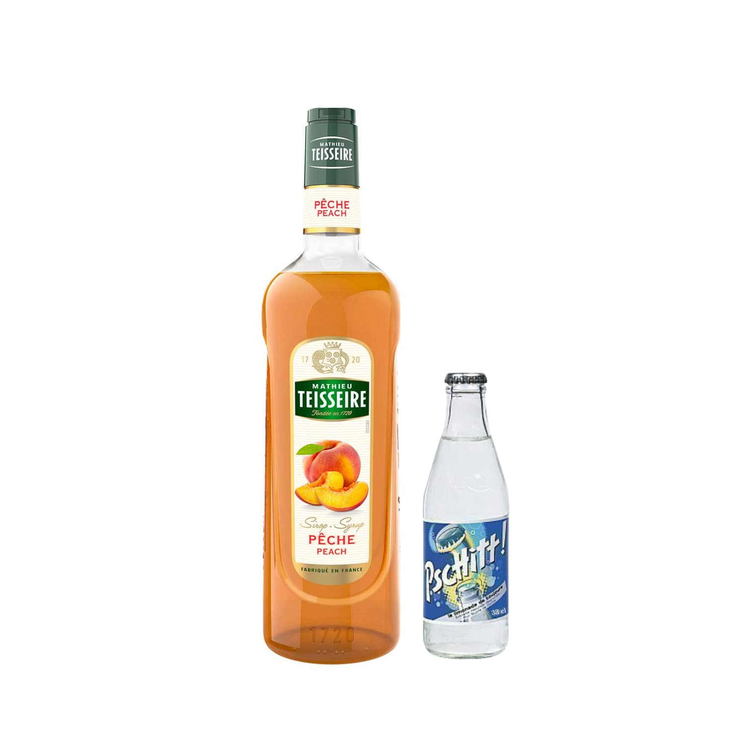 Lot Sciroppi & Limonata:Sciroppi Teisseire -Pesca 1L – Limonata Pschitt (12x33cl)