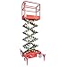 Pake Handling Tools 19 FEET MAX Lift Electric Scissor Lift Man Lift 660 lb Cap.