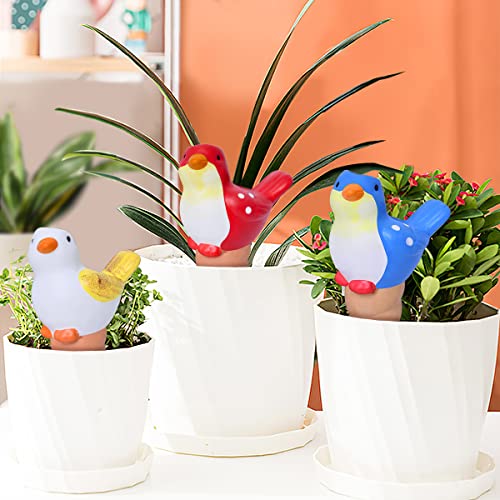 Gardtech Self Watering Stakes, 4 Pack Automatic Terracotta Watering Spikes, Garden Globes Irrigation Drippers, For Indoor & Outdoor Plants (Bird Shaped) #TOP4