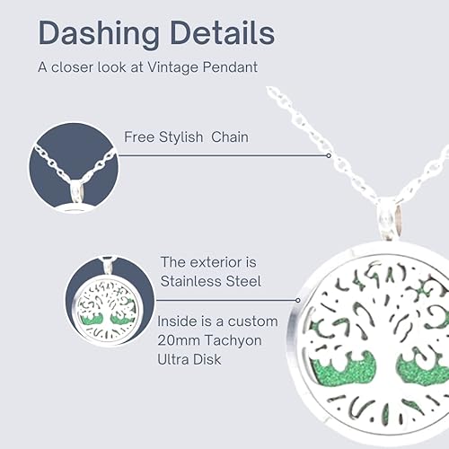 Miniatura 2 de Tachyon - Colgante vintage Ultra 5G de protección  Úsalo para protección 5G en tu hogar  Úsalo para protección EMF y teléfono celular en tu