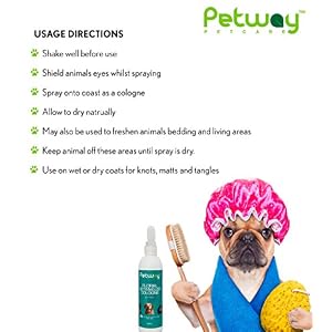 Petway Petcare Floral Detangler Cologne for Dogs, Detangling and Dematting Spray with Deodorizing Qualities for Added Shine and Luster to The Coat, Dog Grooming Detangler Conditioner Spray, 250ml Petway Petcare Floral Detangler Cologne for Dogs, Detangling and Dematting Spray with Deodorizing Qualities for Added Shine and Luster to The Coat, Dog Grooming Detangler Conditioner Spray, 250ml