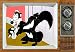 Pepé Le Pew TV Fridge MAGNET 2" x 3" art SATURDAY MORNING CARTOONS Refrigerator nostalgic retro